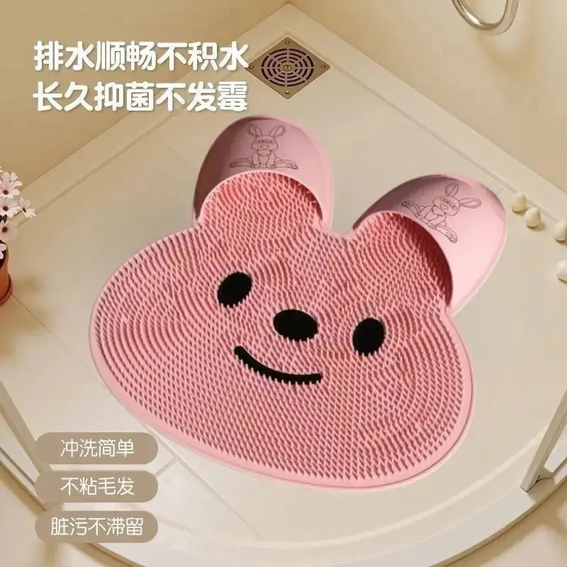 新款搓脚神器洗脚去死皮淋浴房地垫硅胶懒人洗脚搓脚洗脚神器搓脚