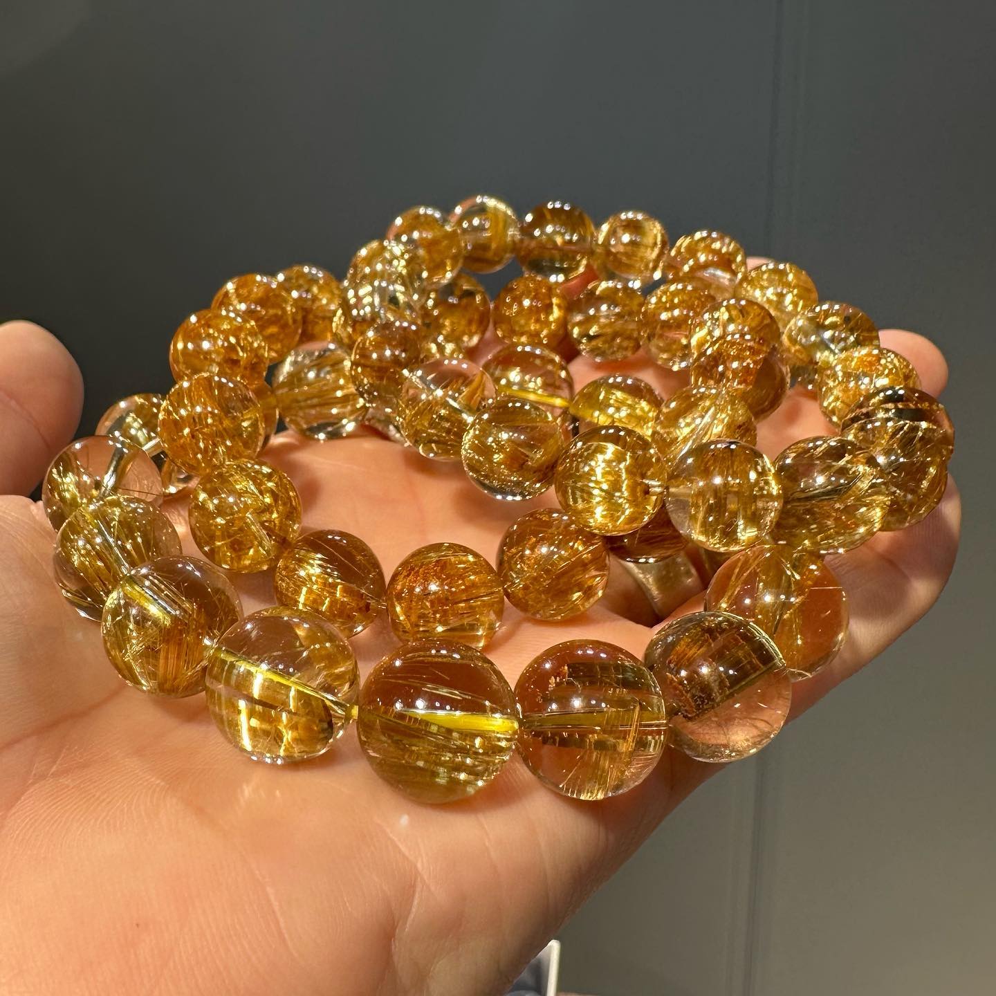 【发哥直播链接】发晶水晶单珠手串单品 打孔后不退不换