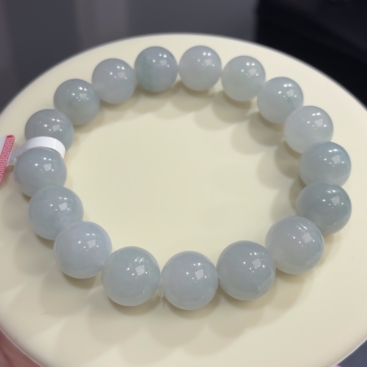 未镶嵌手链翡翠冰胶蓝底飘花卡12