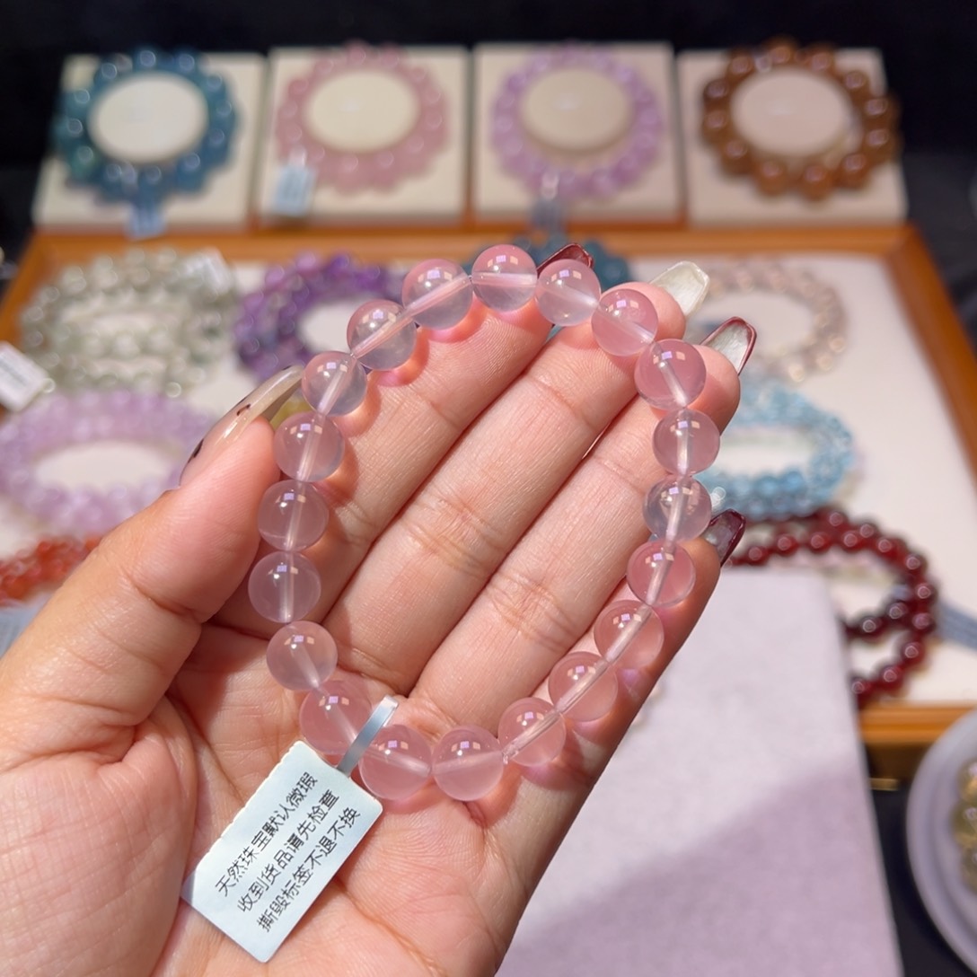 水晶手串未镶嵌你***收藏级的星光马粉9.6m m