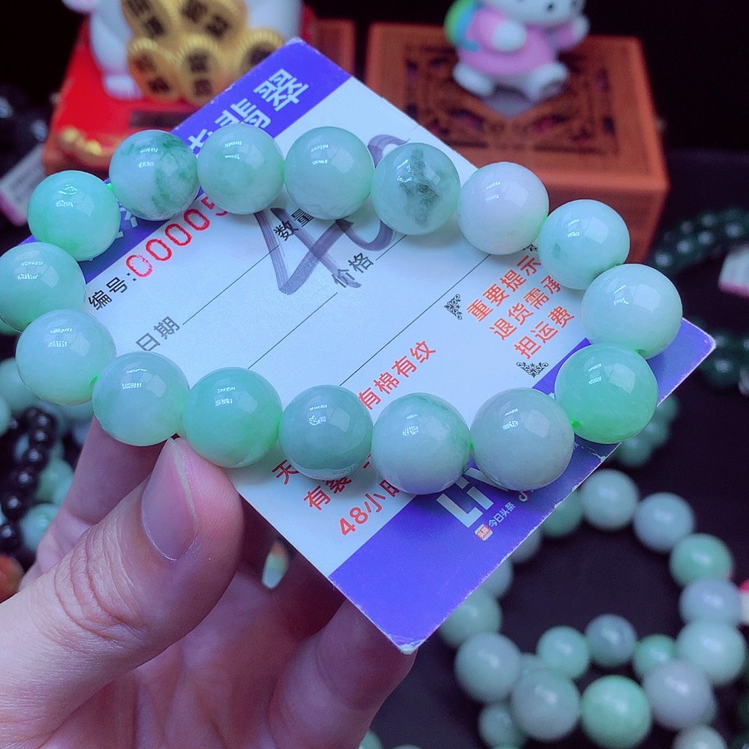 翡翠未镶嵌毛衣链