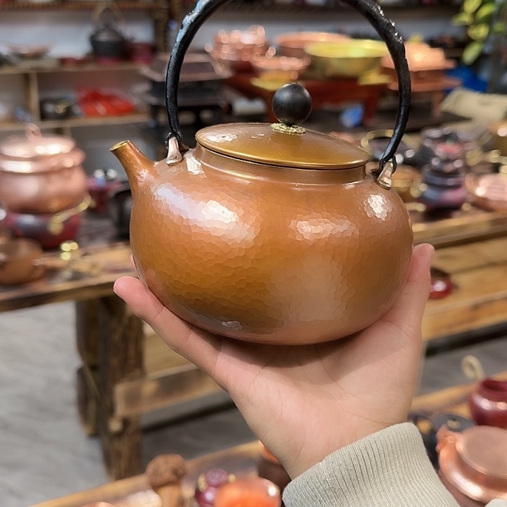 紫铜手工制作摆件一个