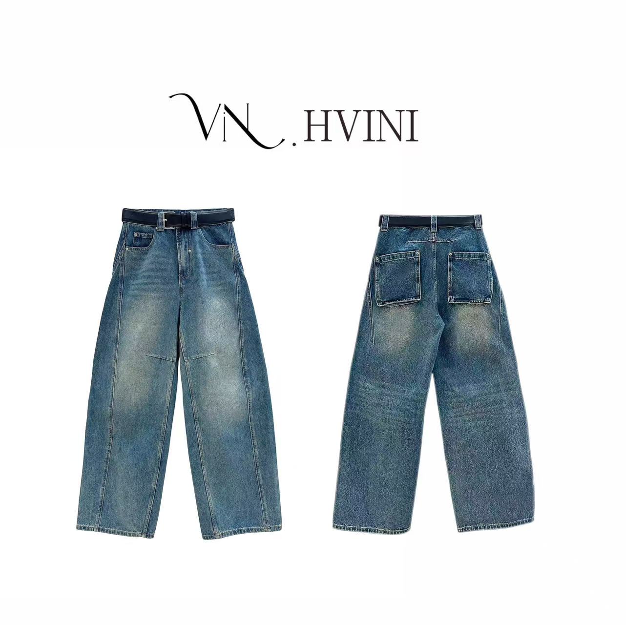 【​靛蓝印象】2025早秋新款时尚休闲百搭显瘦牛仔裤L5316