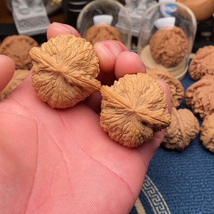 文玩核桃把件泥鳅背41全