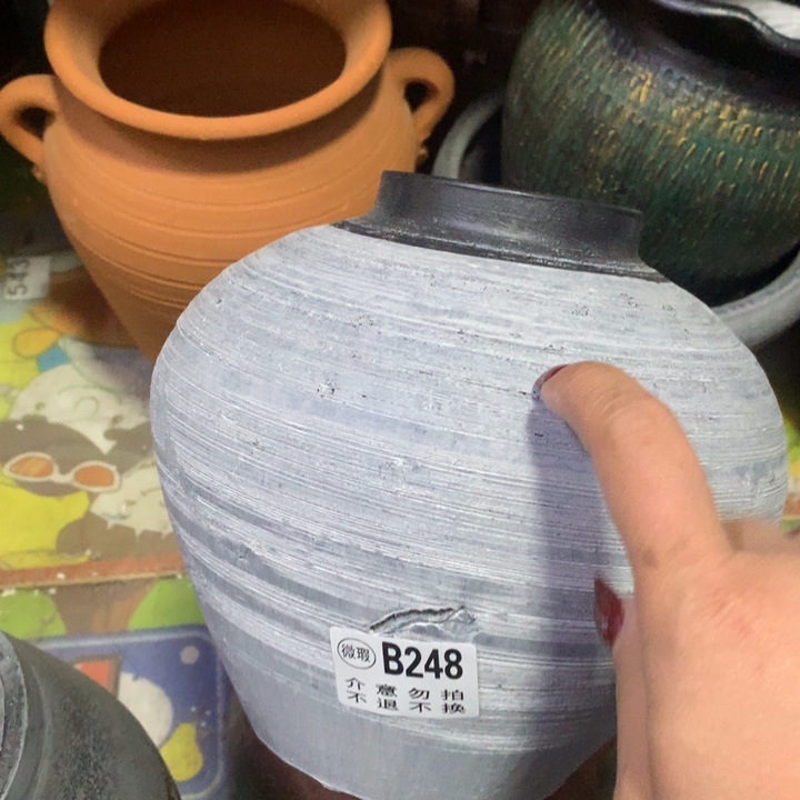 【闪购商品】红陶瑕疵默认打孔高20口8.5