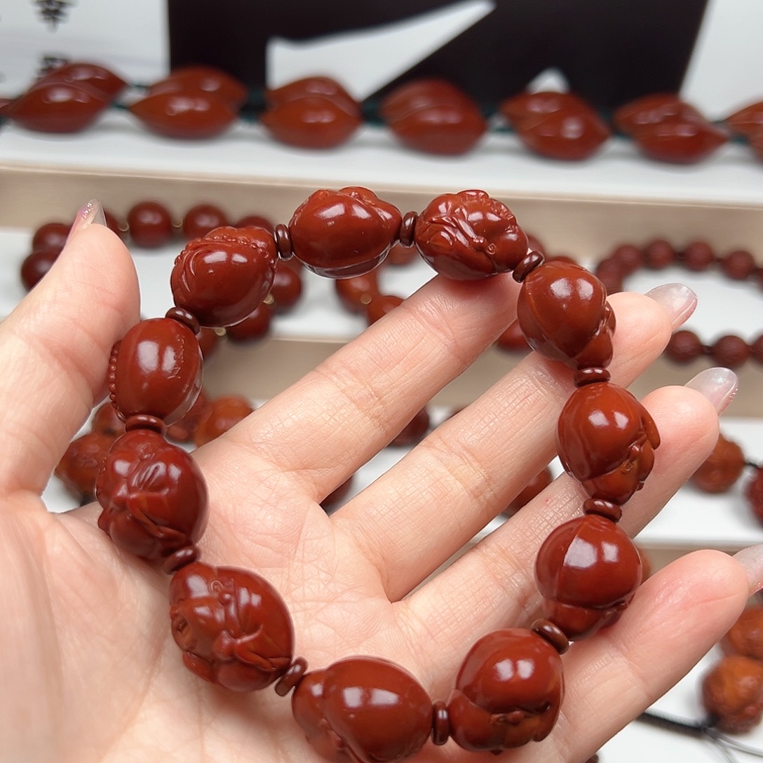 英***悔橄榄核手串弥勒手串