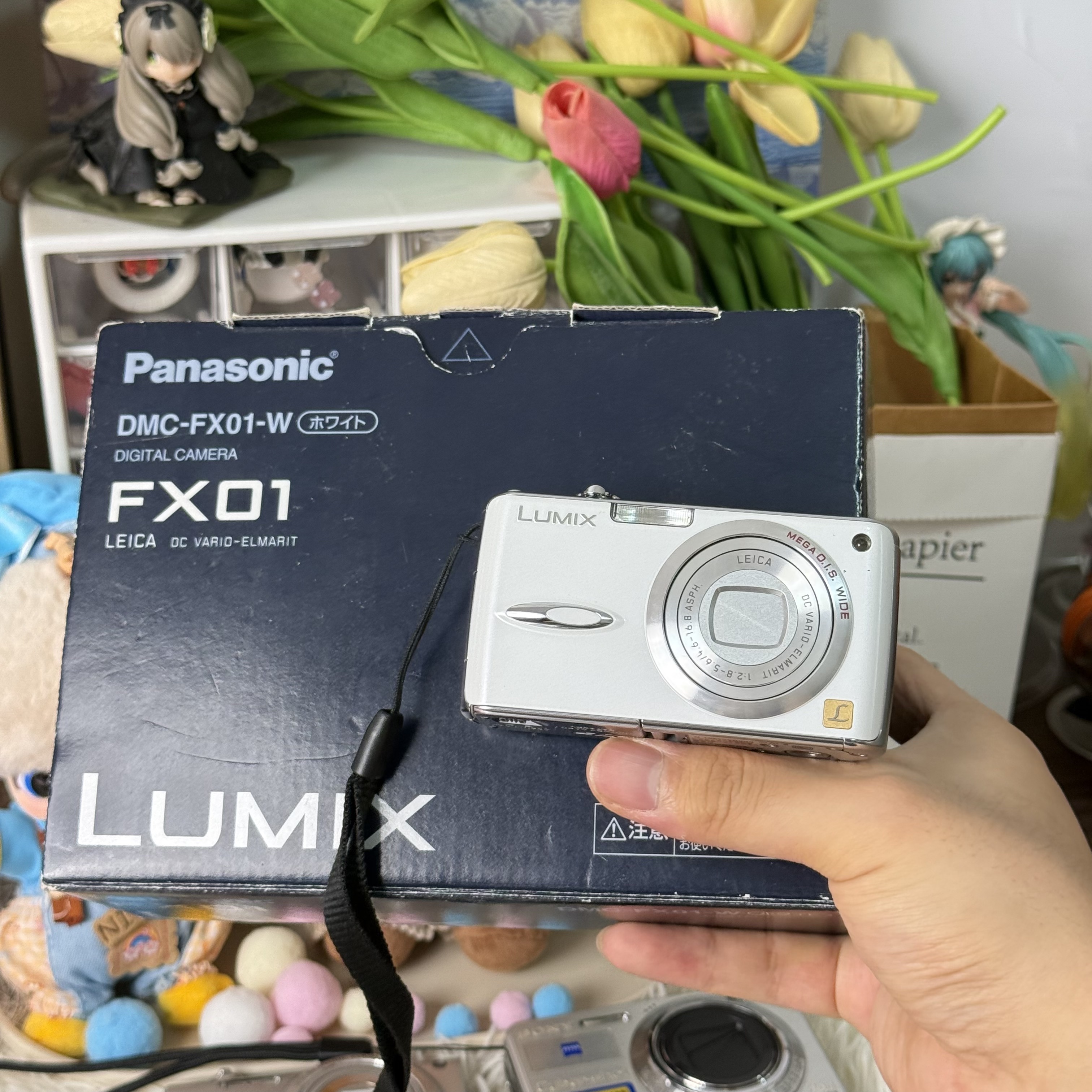 9新 Panasonic/松下 松下fx01奶白色箱说齐全色彩感新手带配件