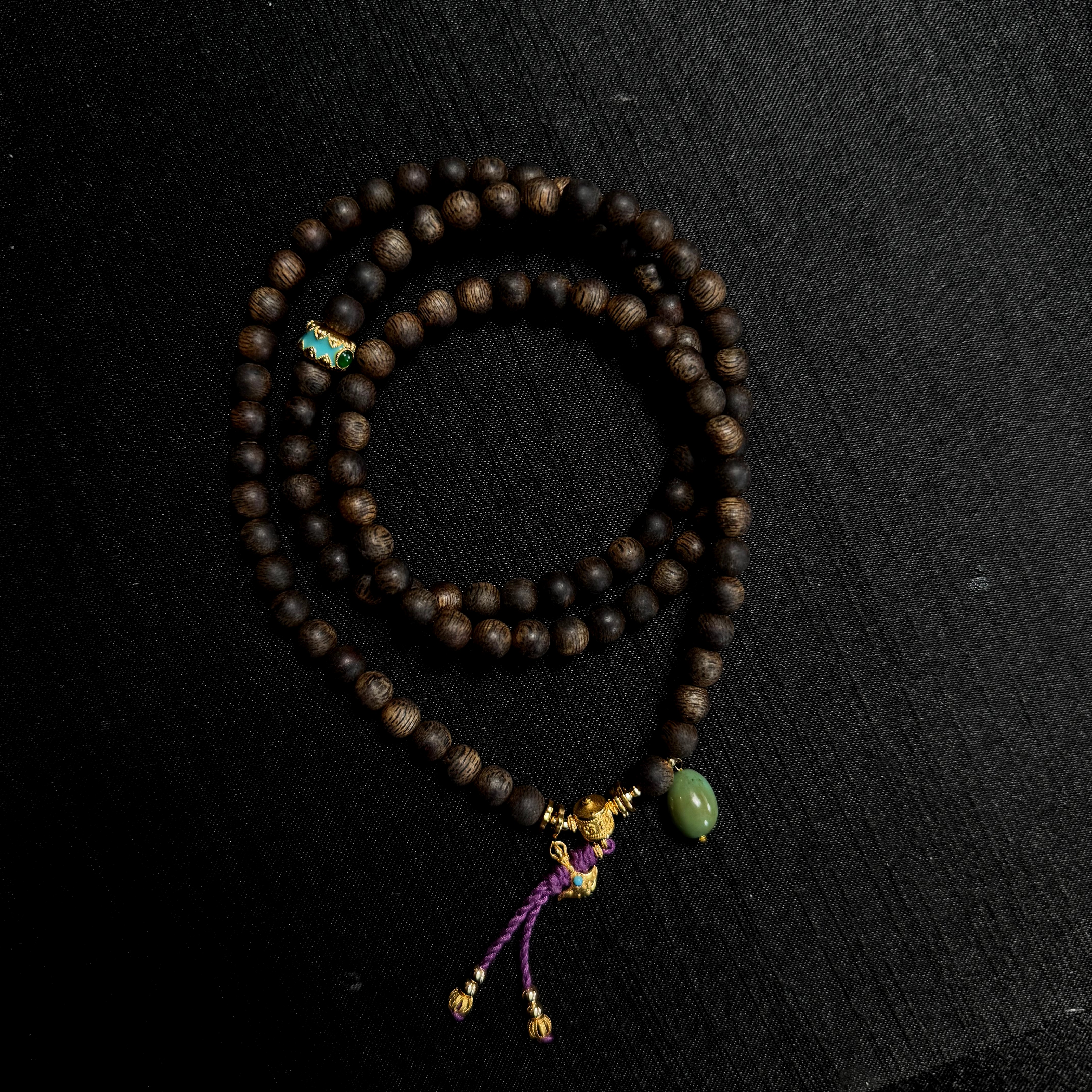 单手串/福聚|沉香*18K镶嵌CYB250102105多样性发其一