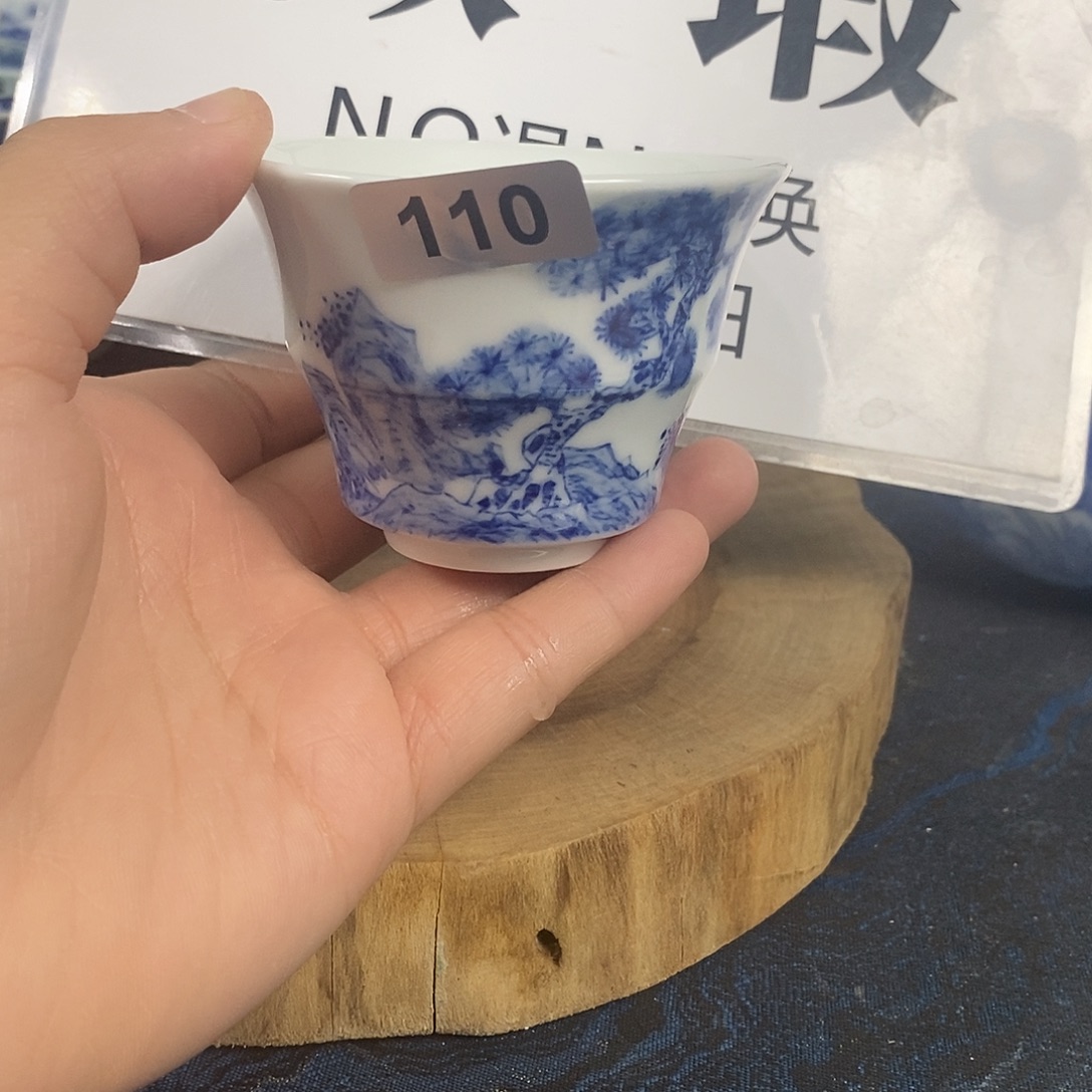 瓷片景德镇手绘青花茶器110