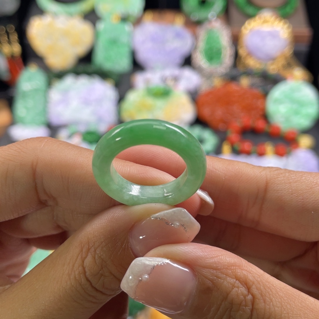 翡翠未镶嵌戒圈代编织