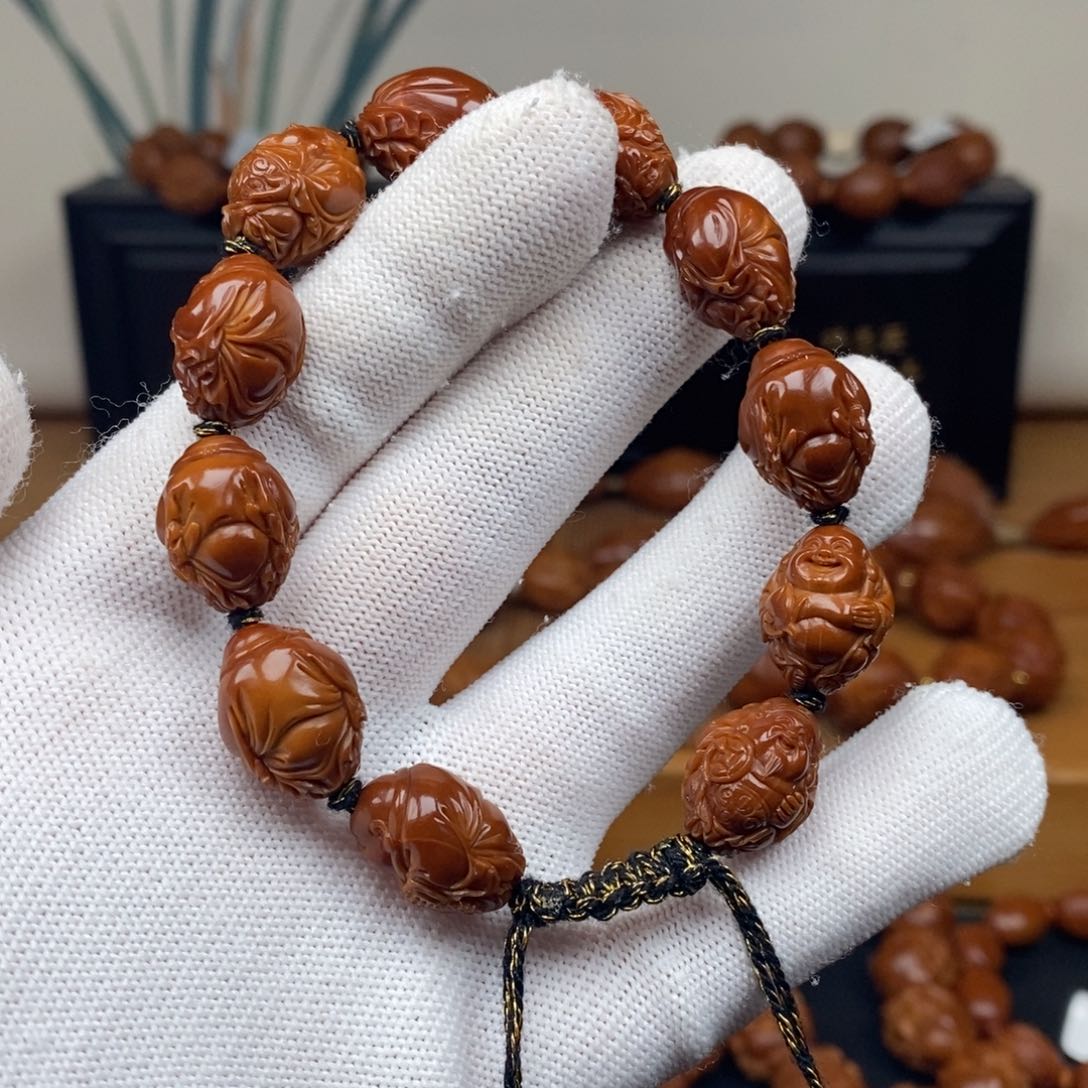 手串橄榄核一青老师财弥