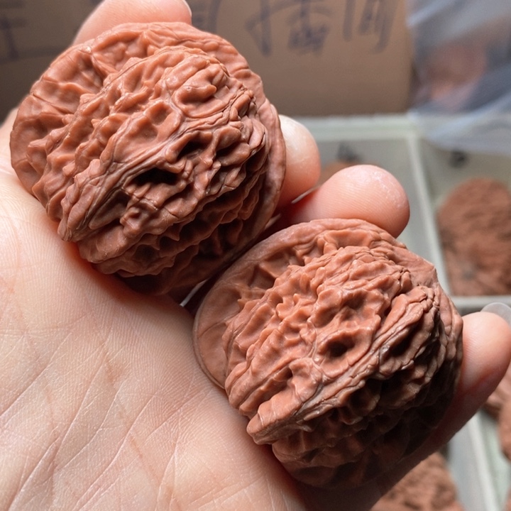 文玩核桃吊坠四座楼