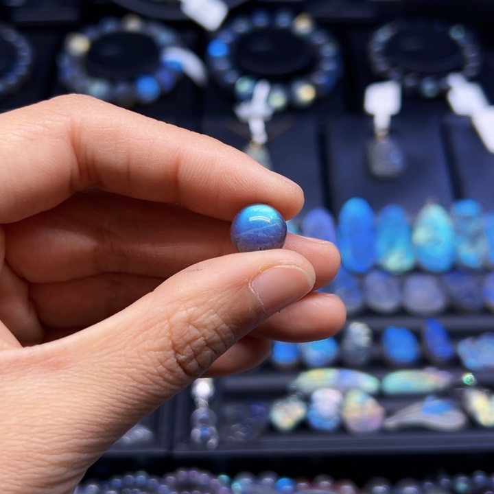 拉长石吊坠(不含链)银S925镶嵌土*做扣头不退不换