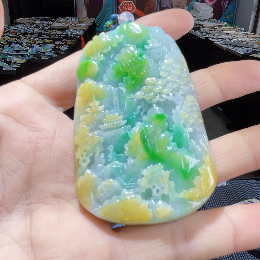 颈饰未镶嵌翡翠愿***散一