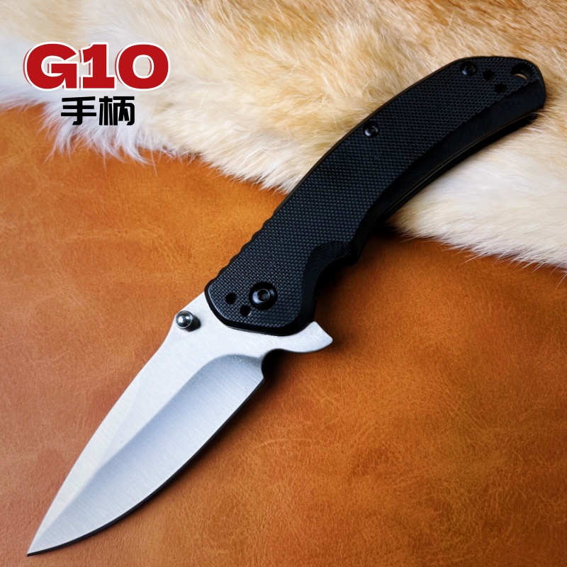 AUS-8刃材G10手柄户外战术多功能折刀