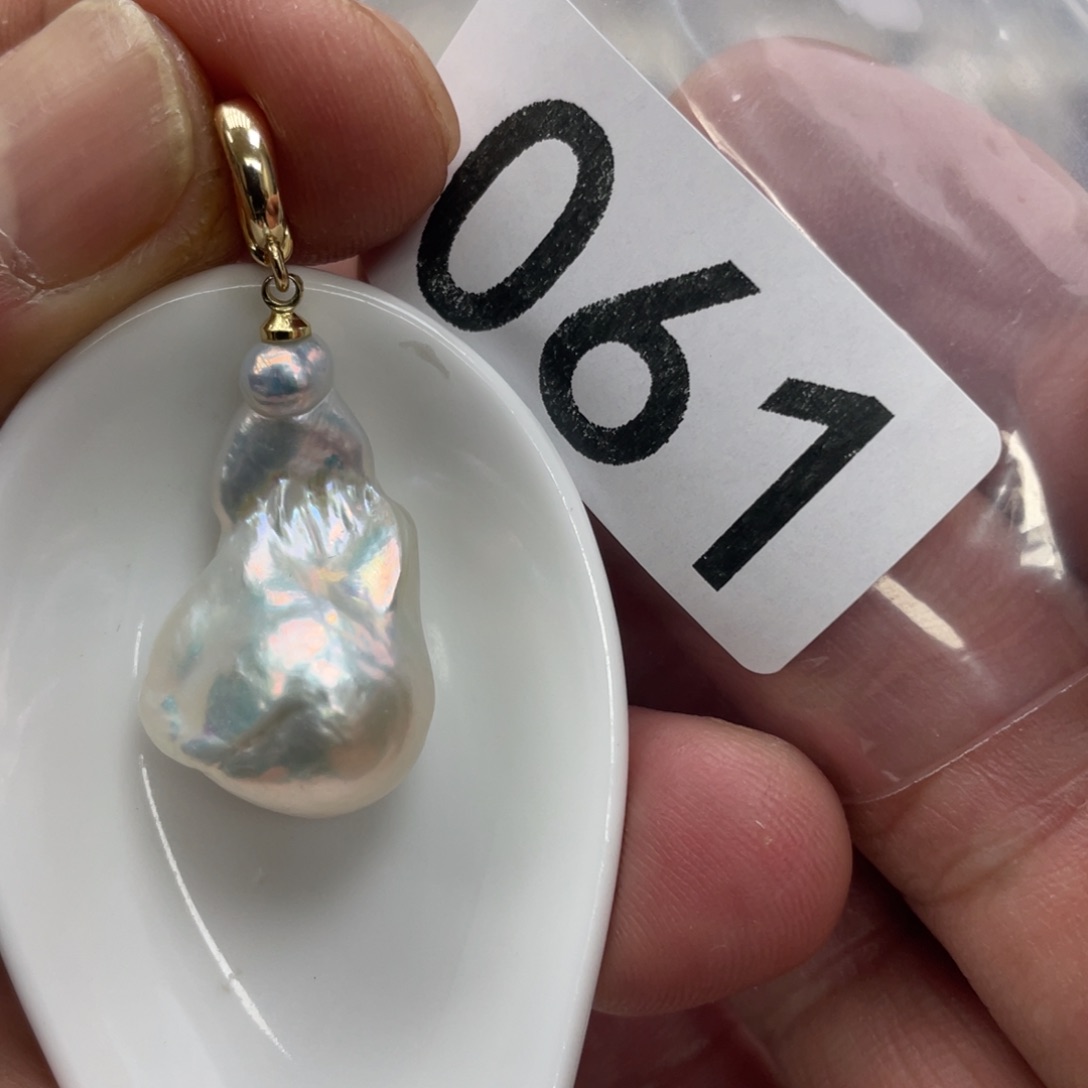 淡水珍珠颈饰银S925镶嵌