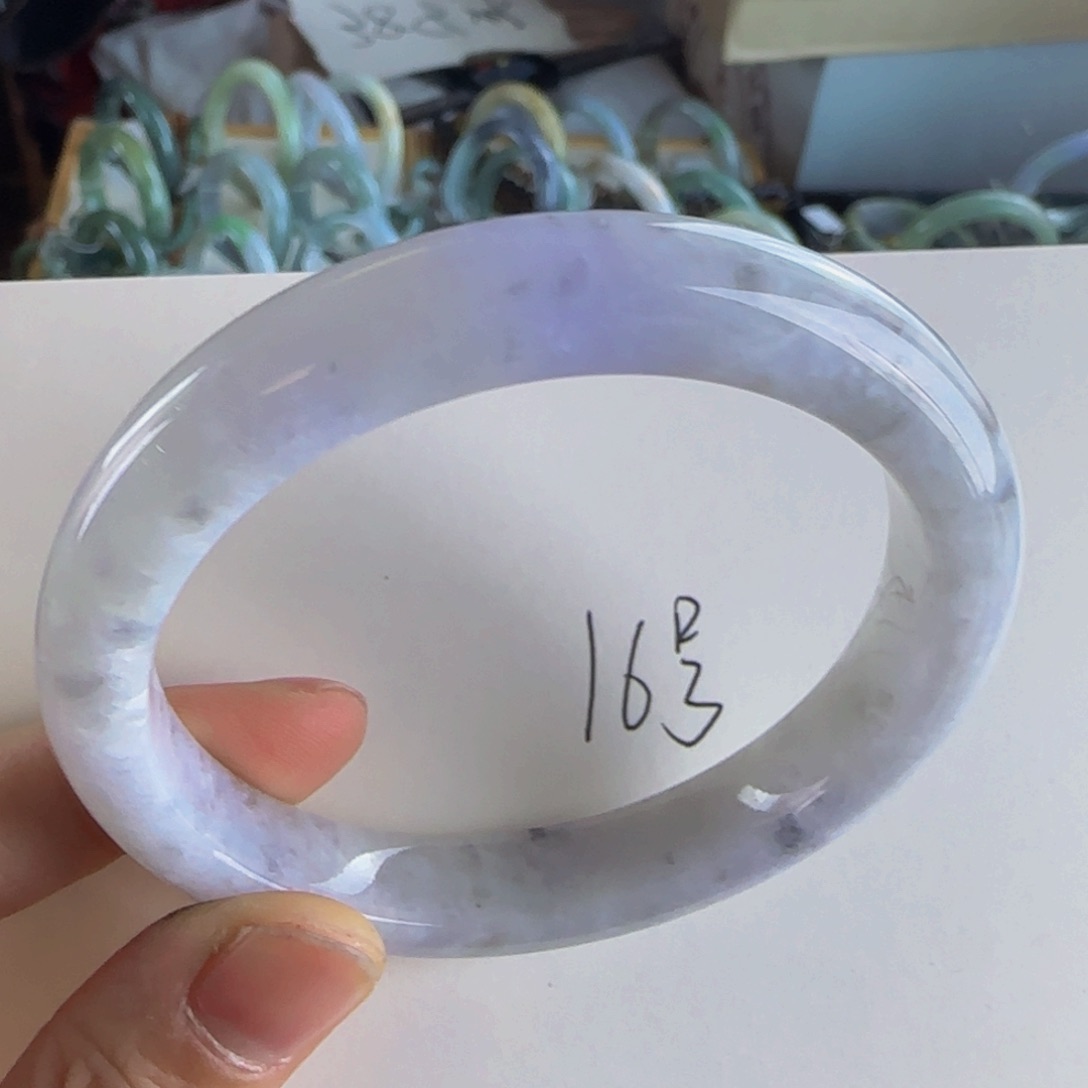 翡翠手镯未镶嵌老坑58圈冰