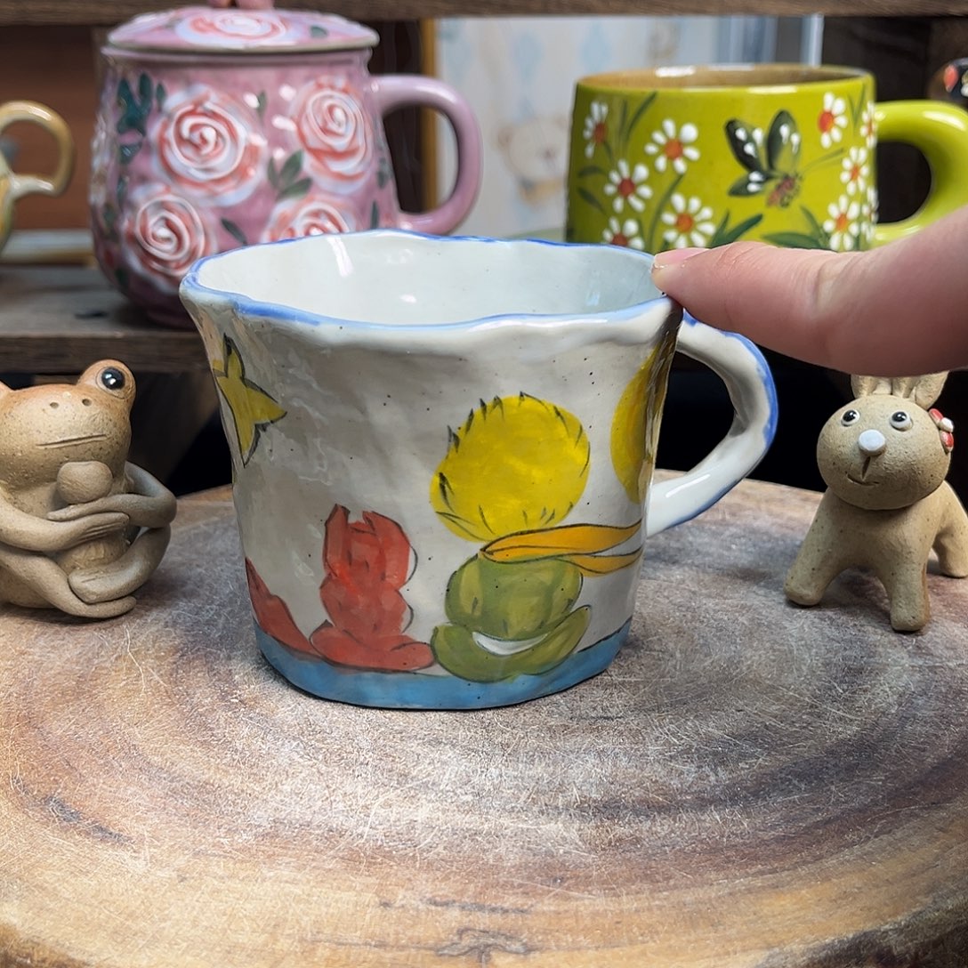 陶摆件哈哈你也太可爱啦哈哈哈