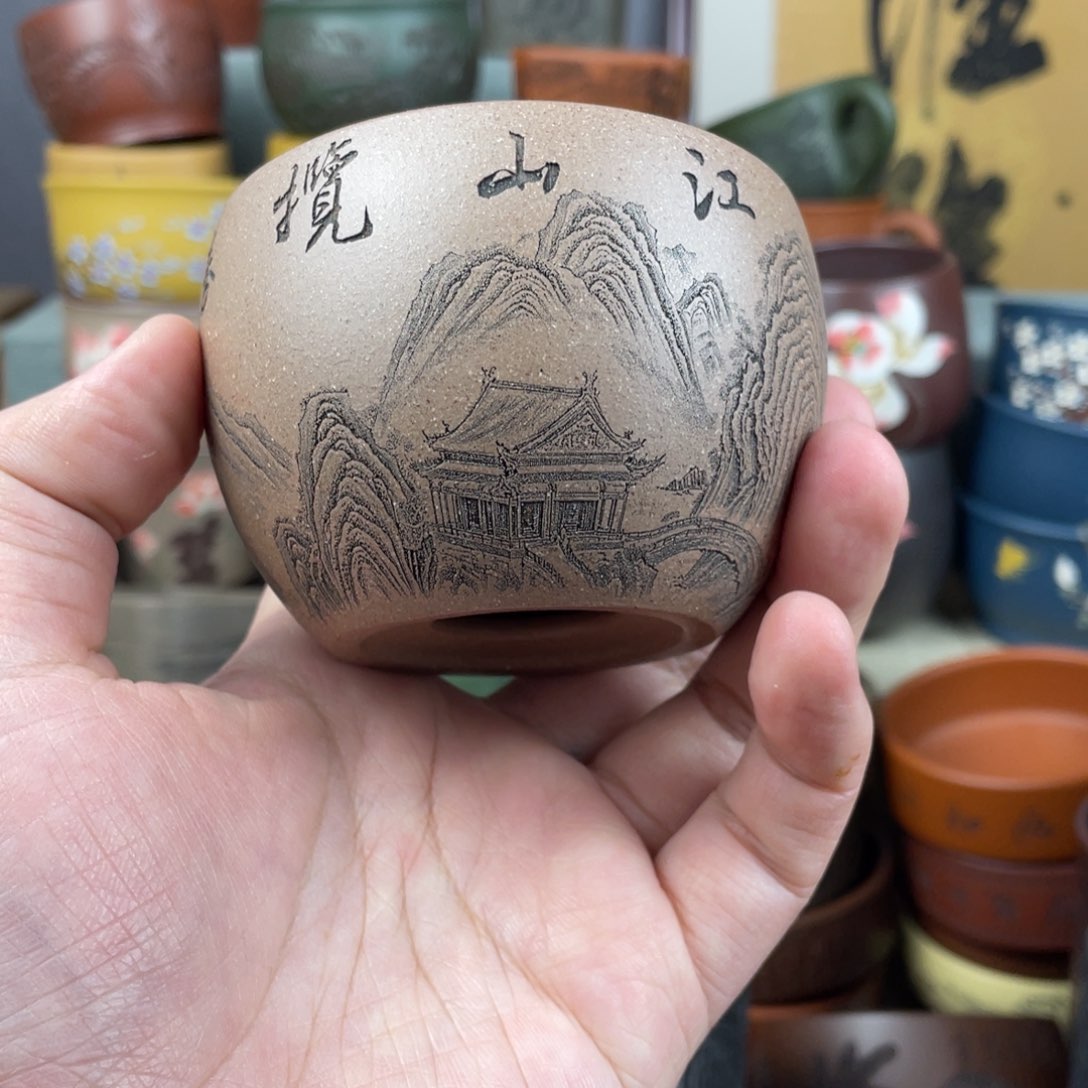 紫砂茶杯紫砂茶杯