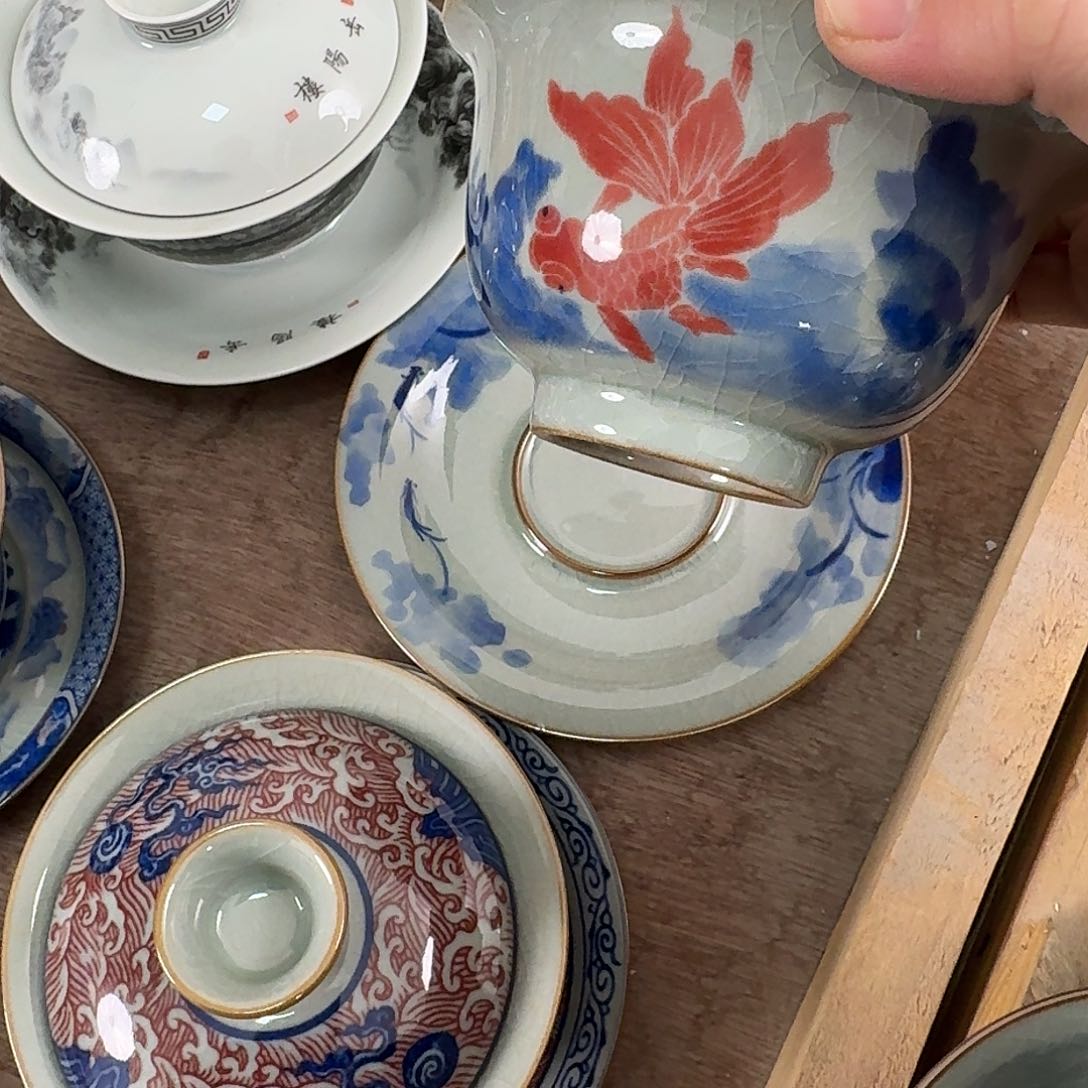 金玉满堂元宝盖碗的微瑕