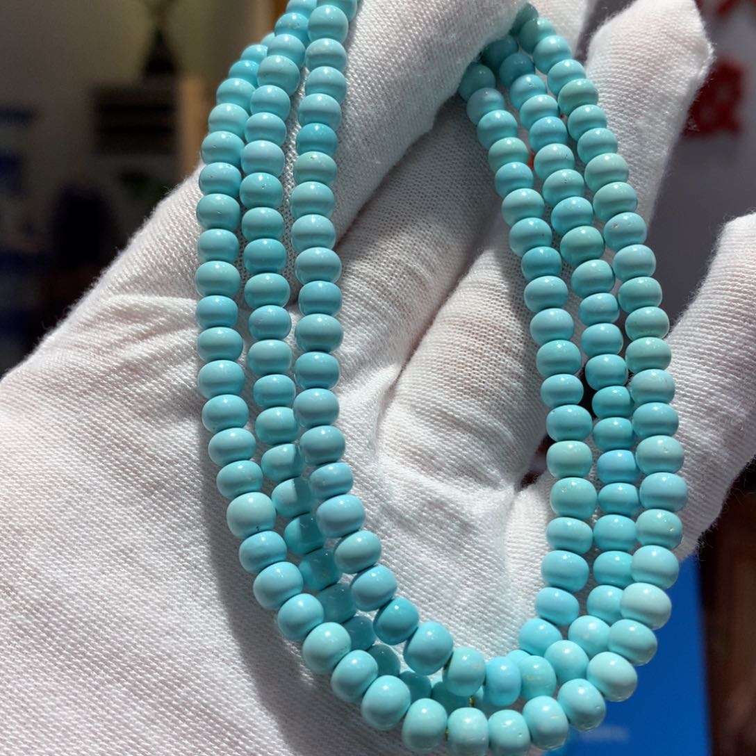 未镶嵌绿松石长链