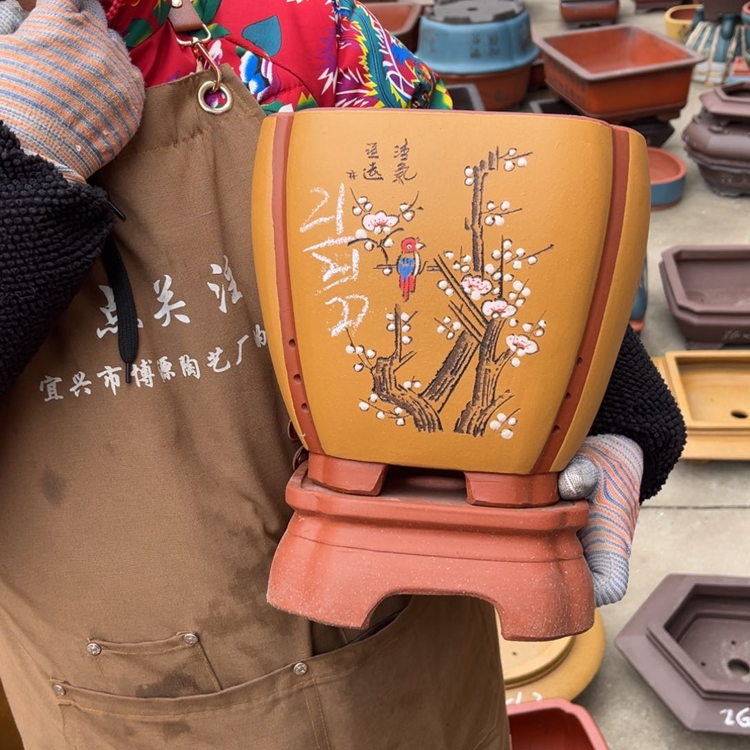 紫砂花盆盆景艺术