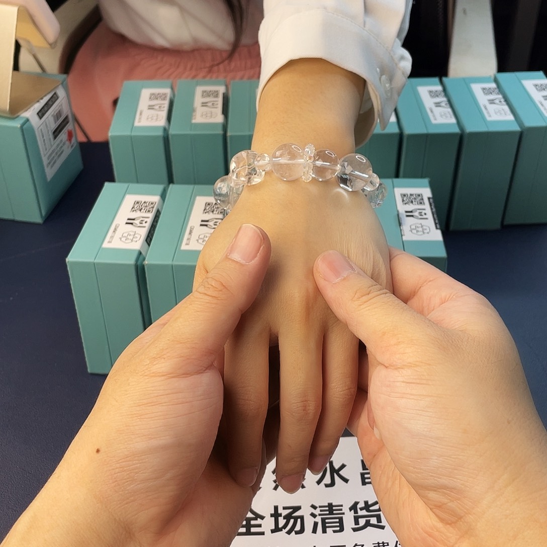 水晶银S925镶嵌手链