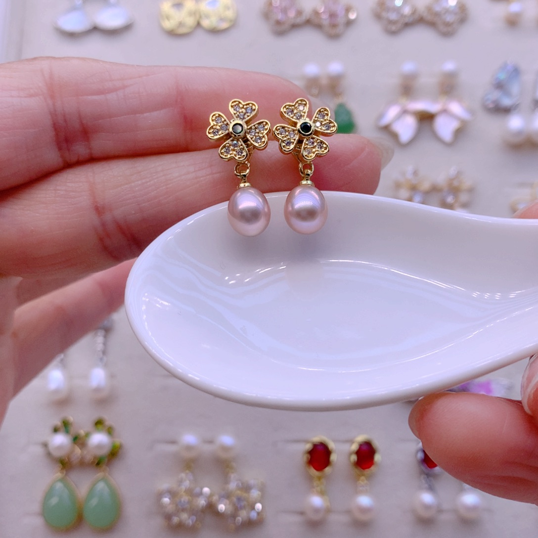 耳饰淡水珍珠合金