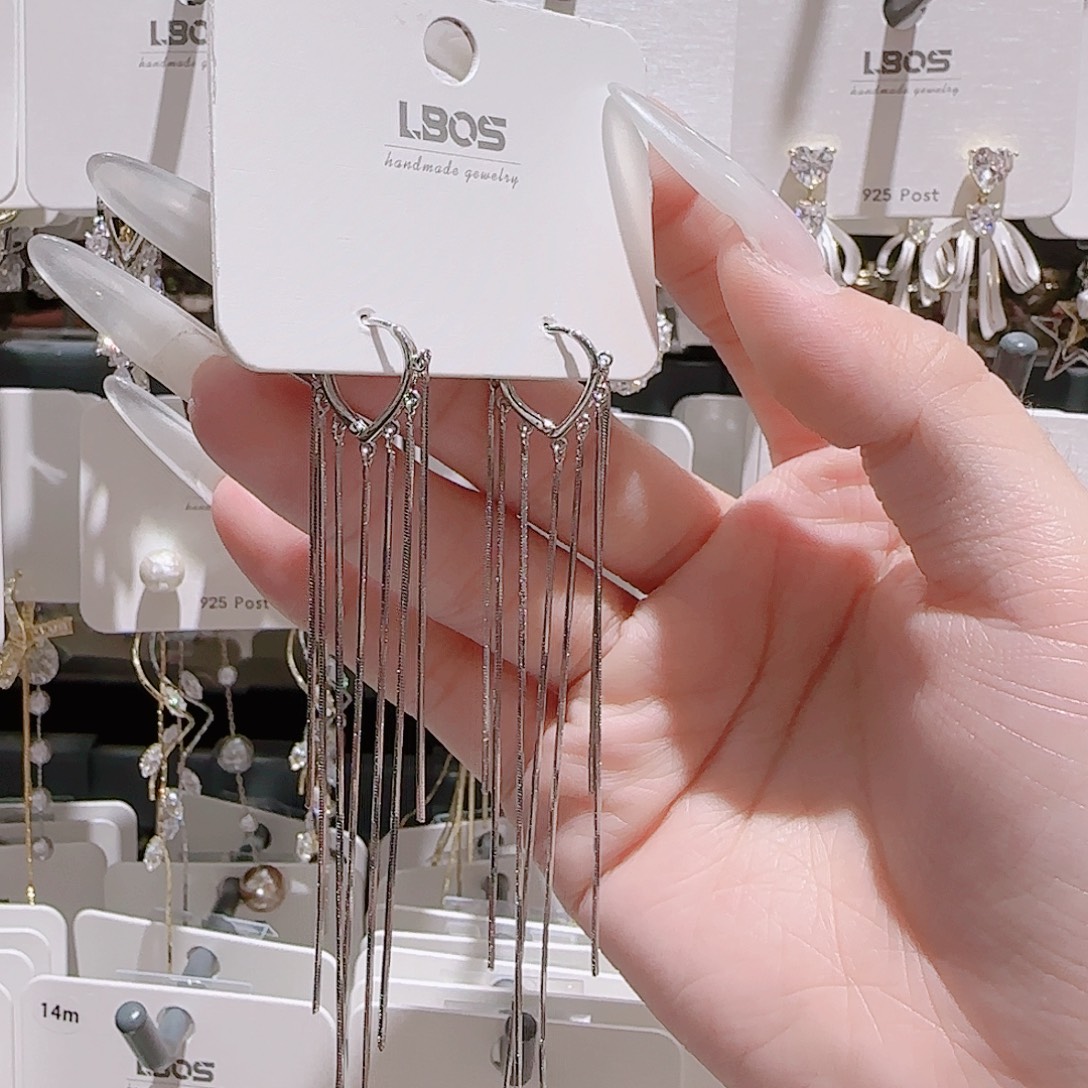 锆石铜合金925银耳环