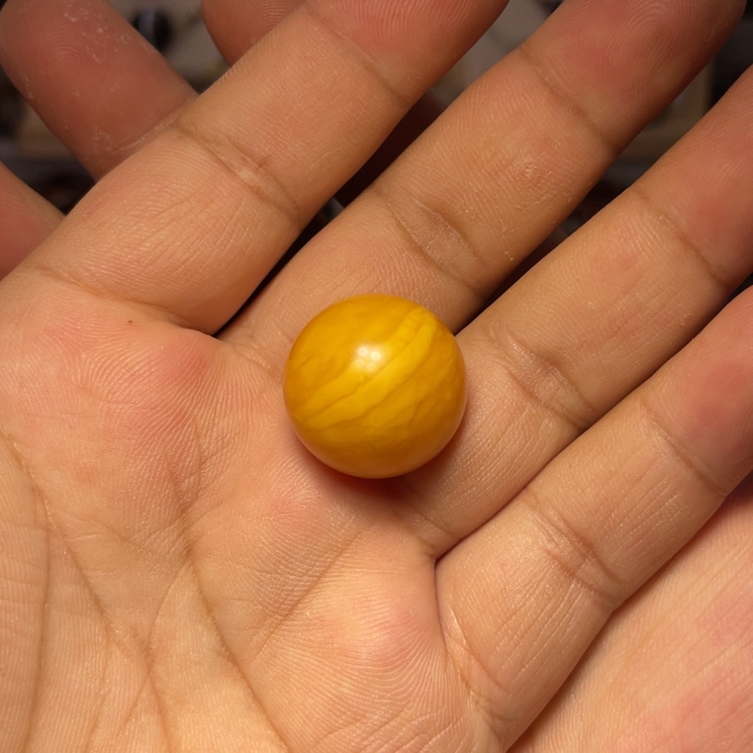 蜜蜡裸石未镶嵌单珠