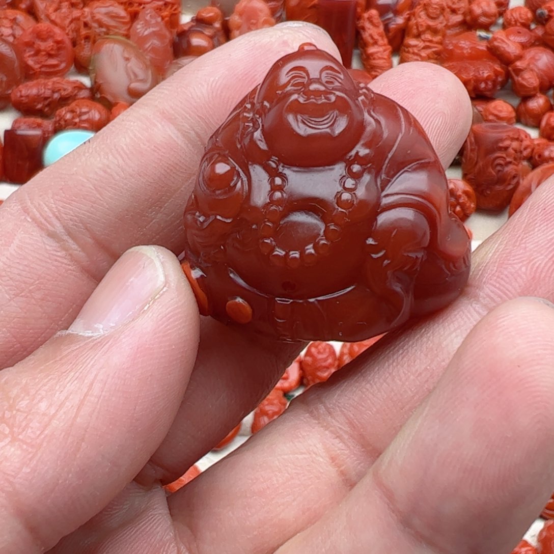 南红玛瑙配饰未镶嵌