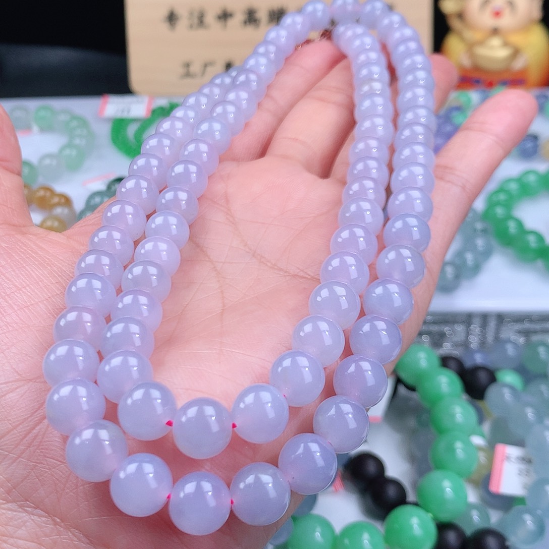 翡翠手链未镶嵌卡9mm