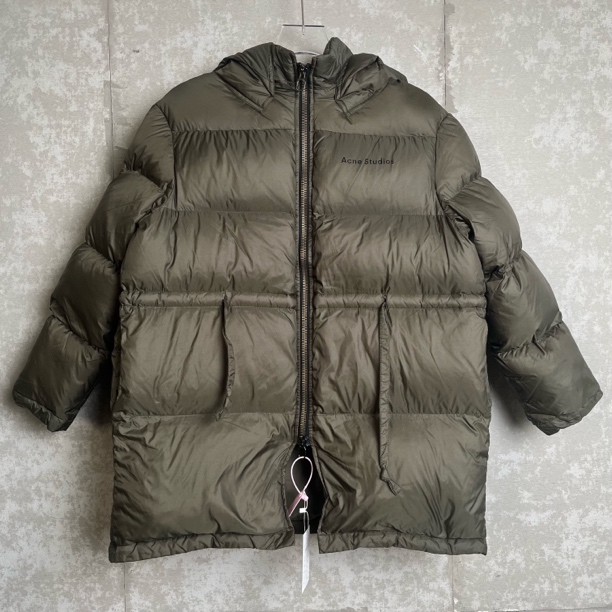 未使用 WE11 DONE 32*1/Acne Studios/抽绳军绿色羽绒服/18158