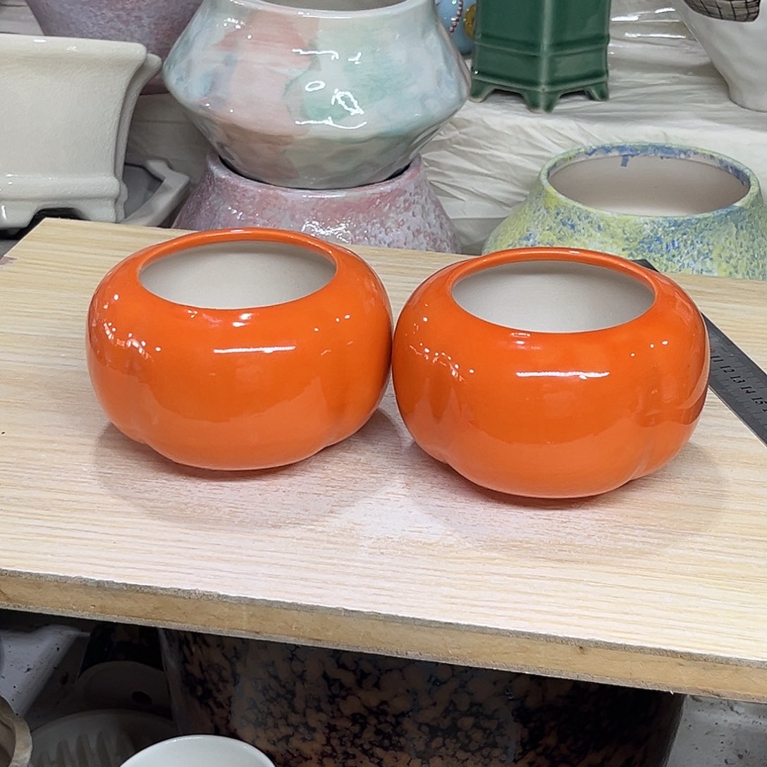 陶瓷绿植多肉微瑕花盆外口径：7.5*7.5