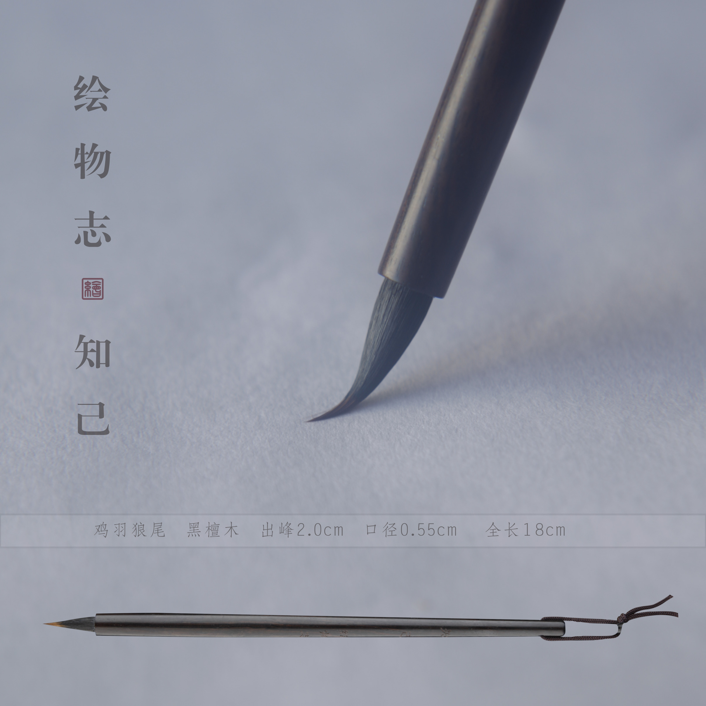 【绘物志 知己】国画文徵明抄经 小楷 书法 鸡狼毫 水彩画 水彩毛笔