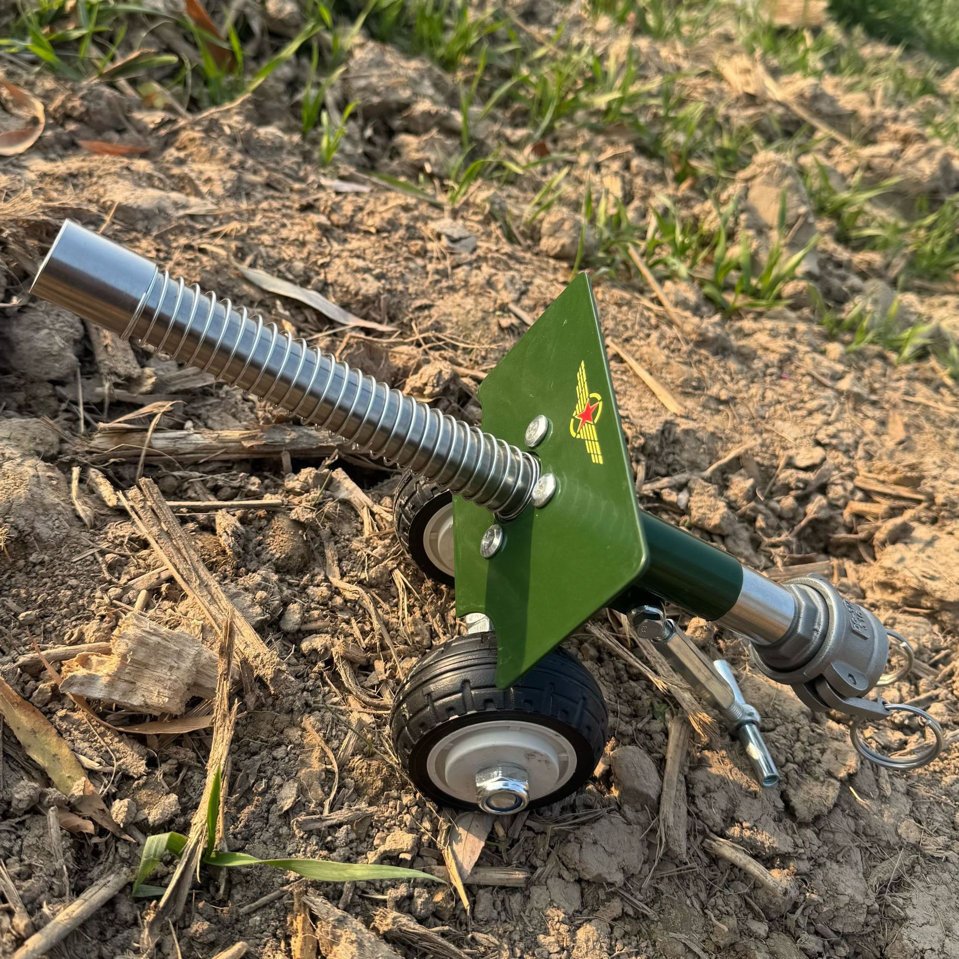 手工减震金属小钢炮摆件模型户外过年放炮神器玩具