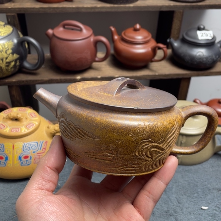 茶壶紫砂紫砂微瑕