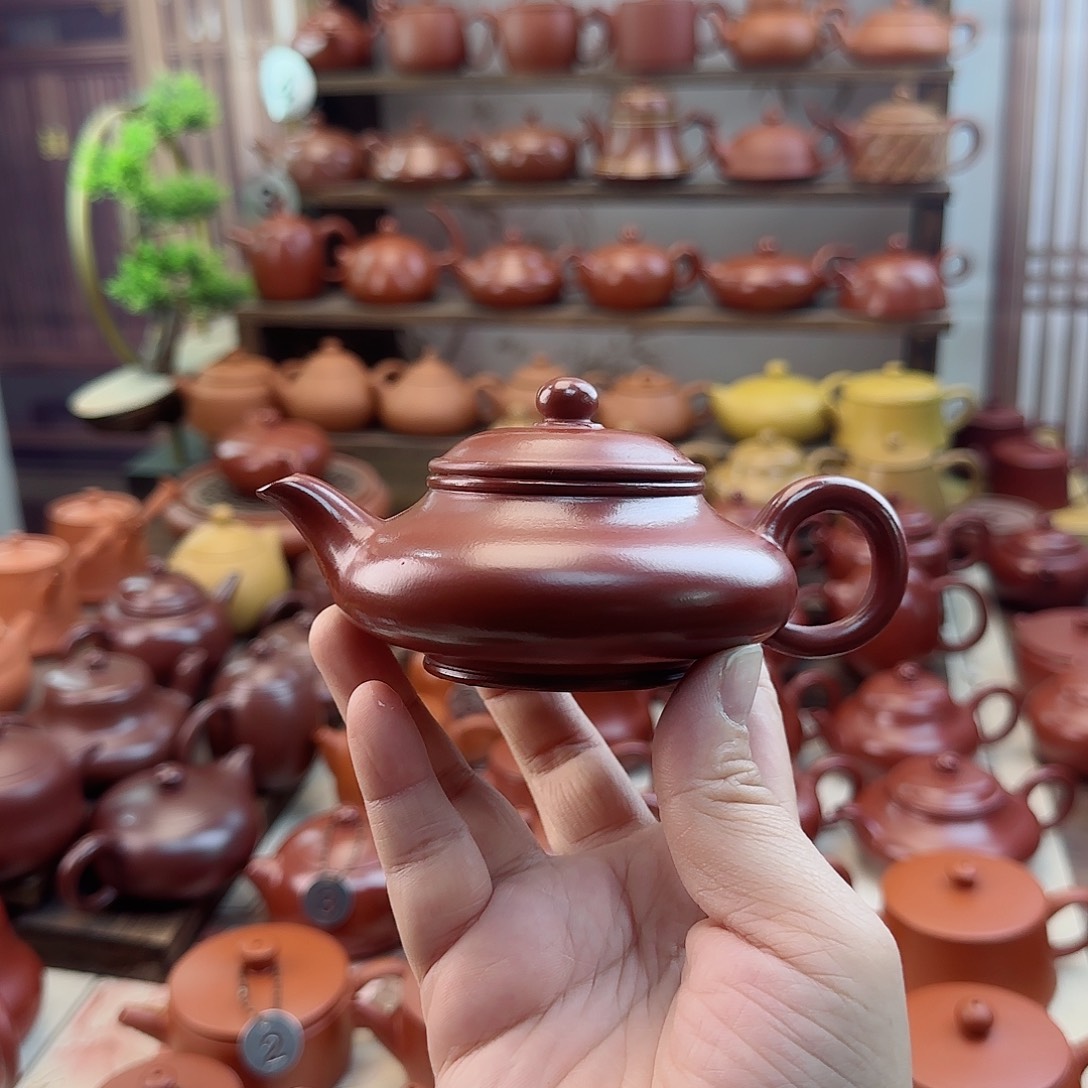 潮***产朱泥壶茶具套装家用茶具