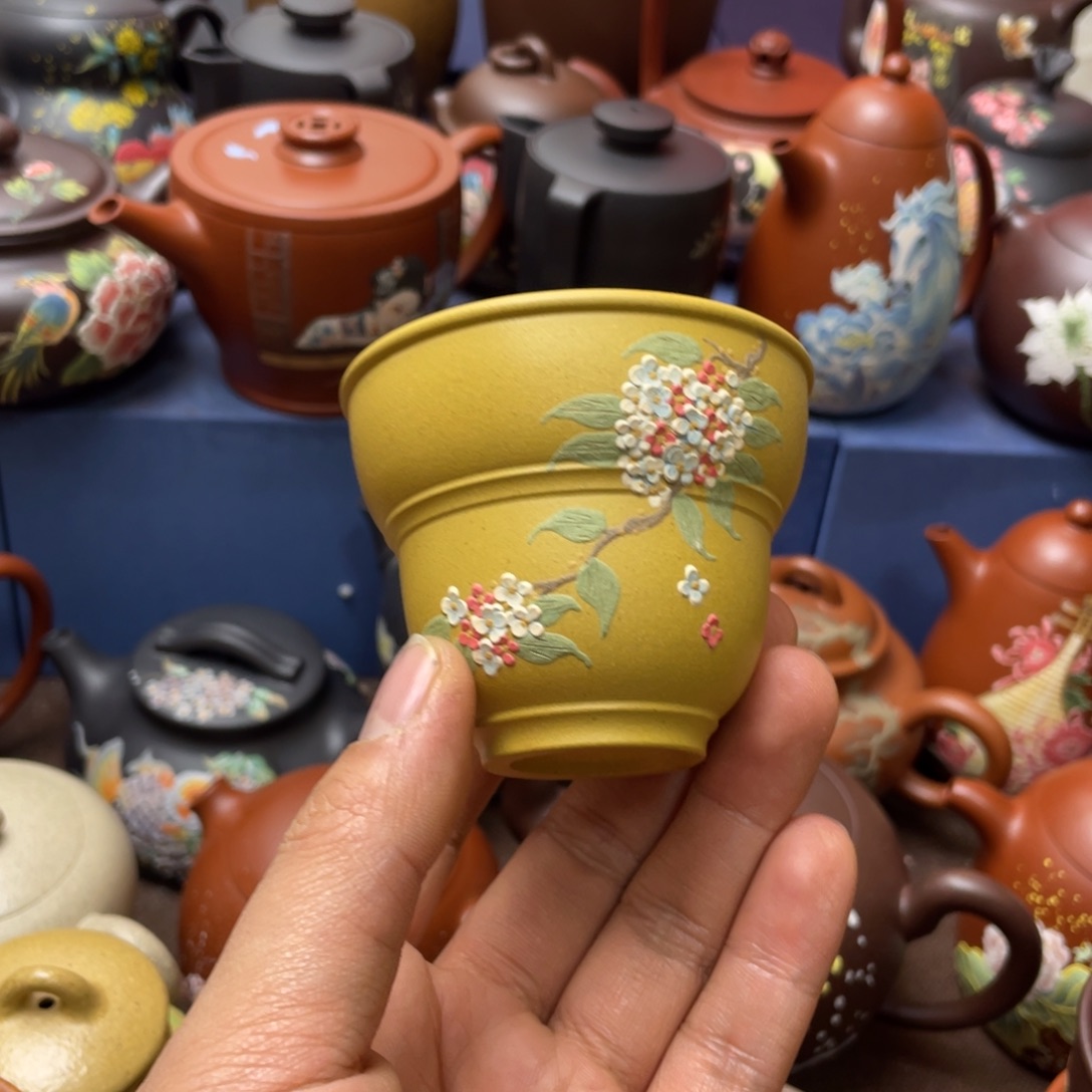 红泥茶杯紫砂主人杯80cc