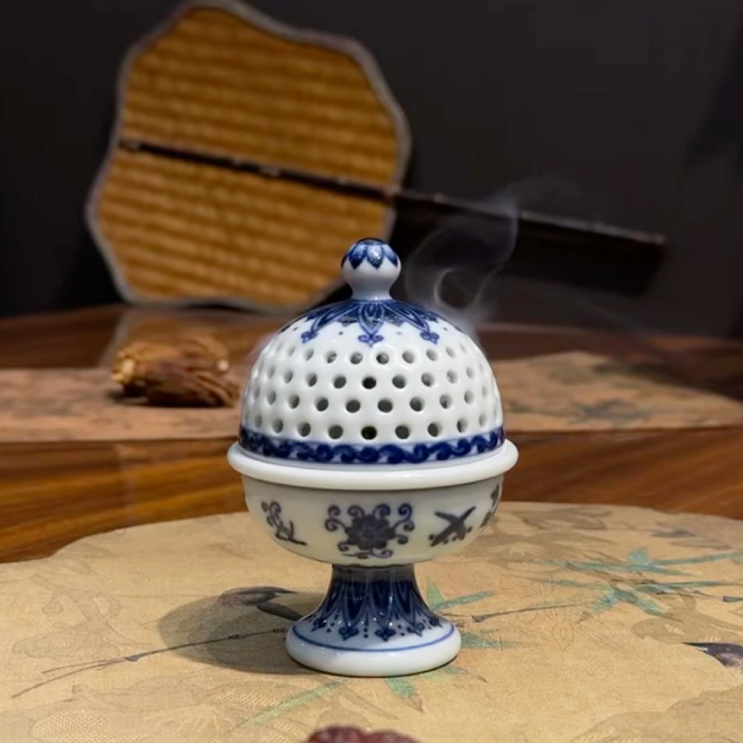 青韵堂手工手手绘小香炉