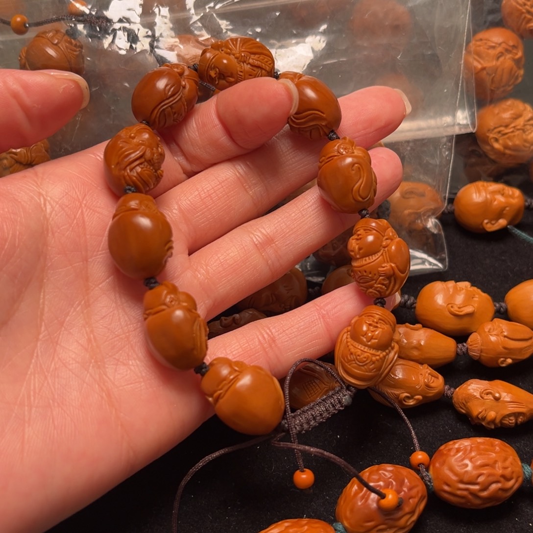 手***ﾟ橄榄核手串财神串
