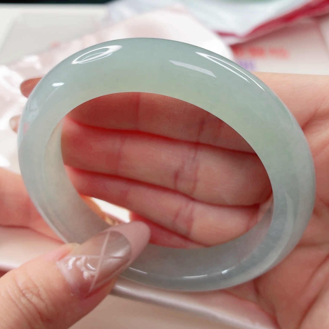 翡翠未镶嵌手镯55.8x594