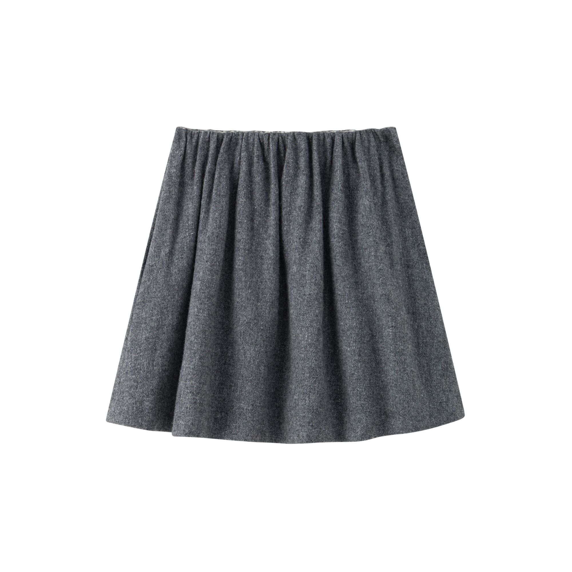 且可ChillCozy 星轨 澳洲进口羊毛亚麻混纺 学院风百搭显瘦半身裙