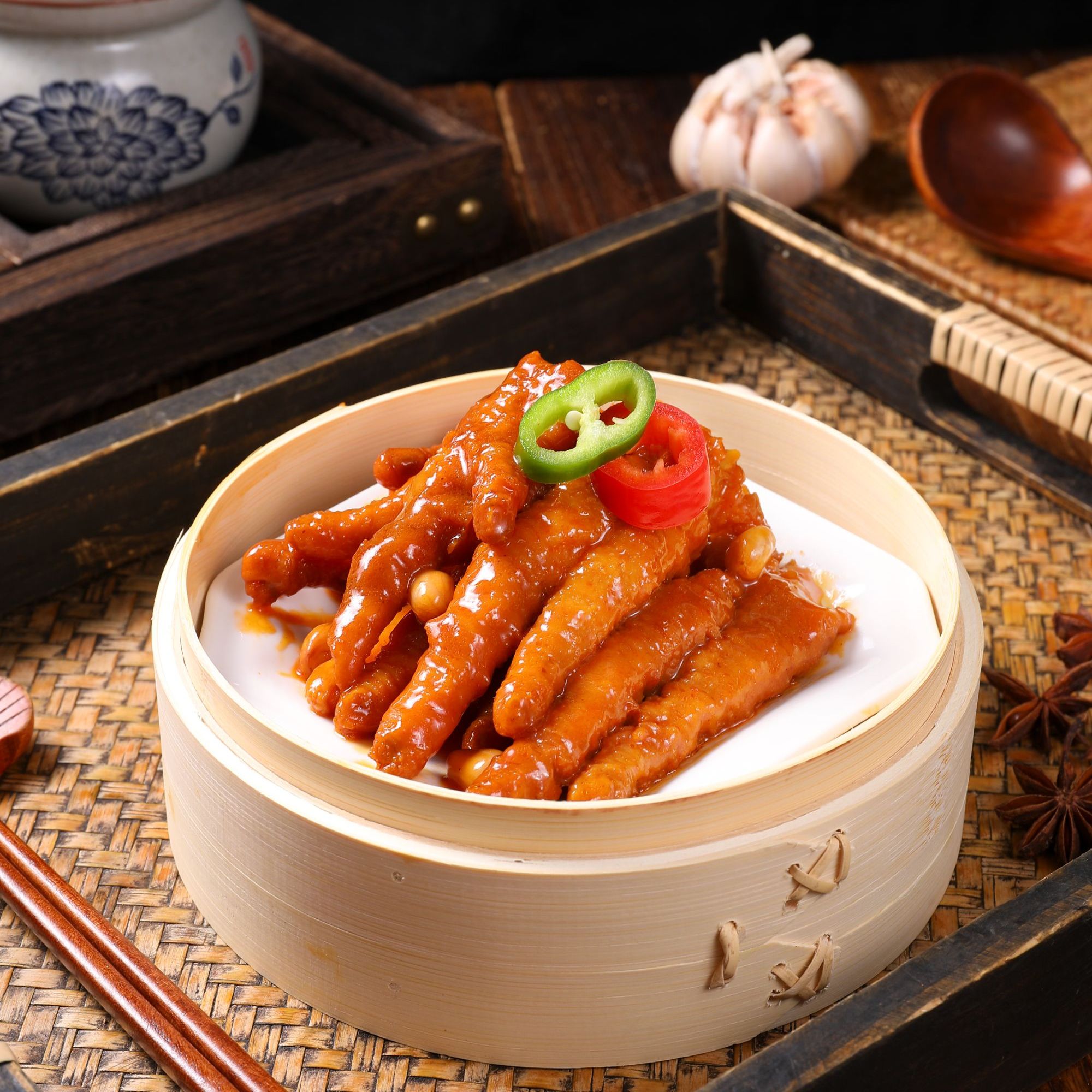 「蒸道」酱味凤爪皮酥肉嫩 250克/盒 （含酱汁）速冻锁鲜广式早茶点心