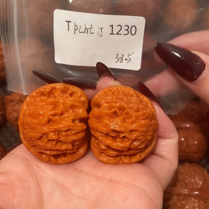 吊坠文玩核桃黄霞38