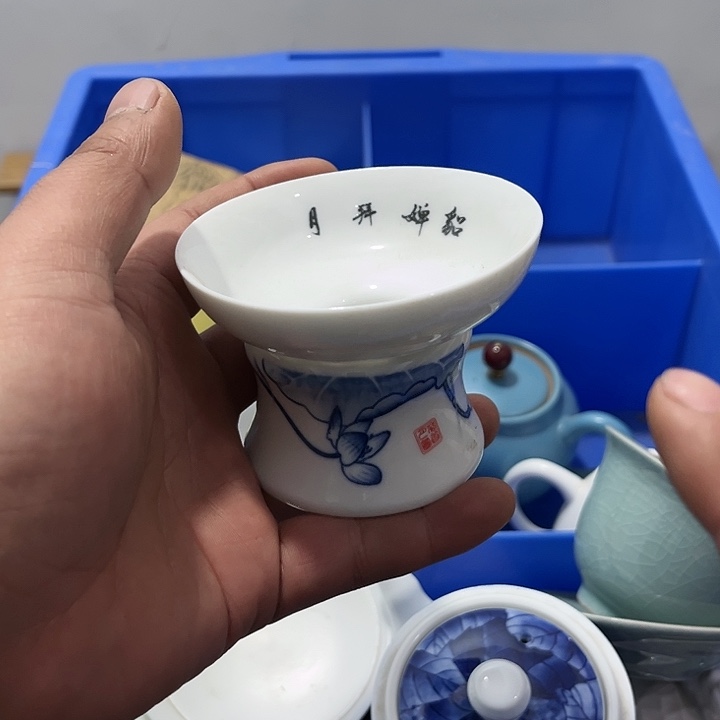诗***琪茶具默认微瑕瓷器、茶具、壶、摆件，介意勿拍 