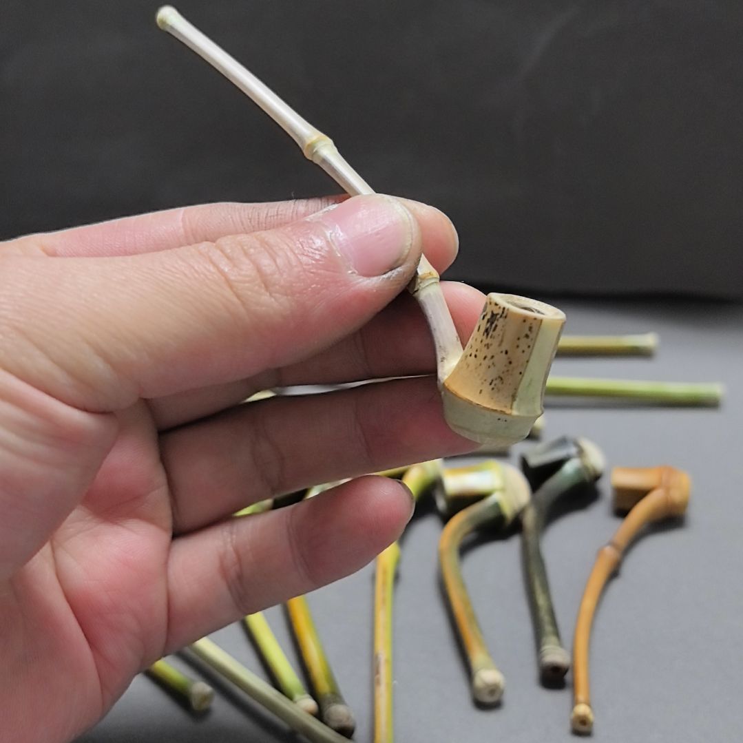 小竹子烟斗，粗中细可以用