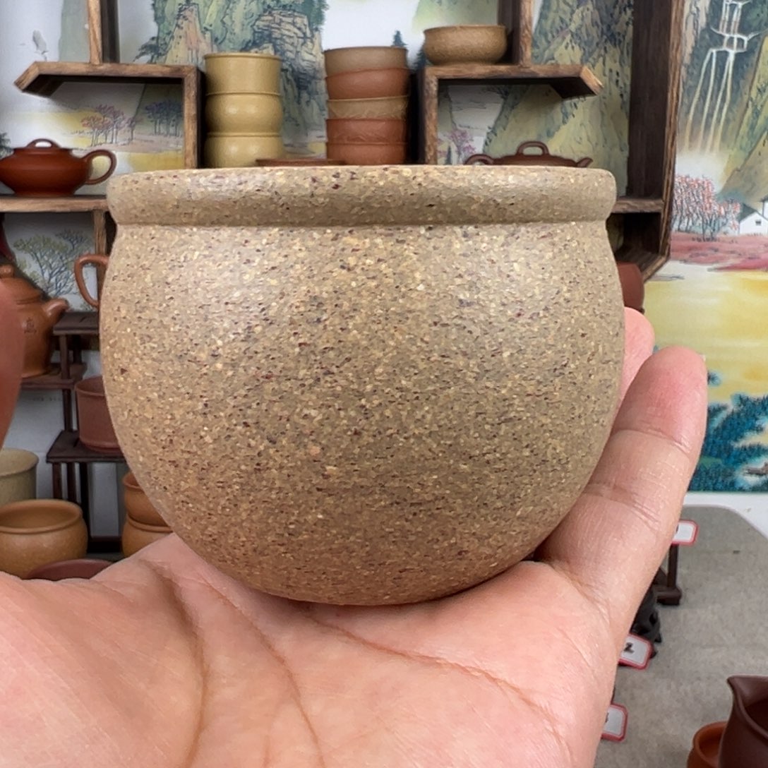 紫砂茶杯拙器甄选，纯原本矿。