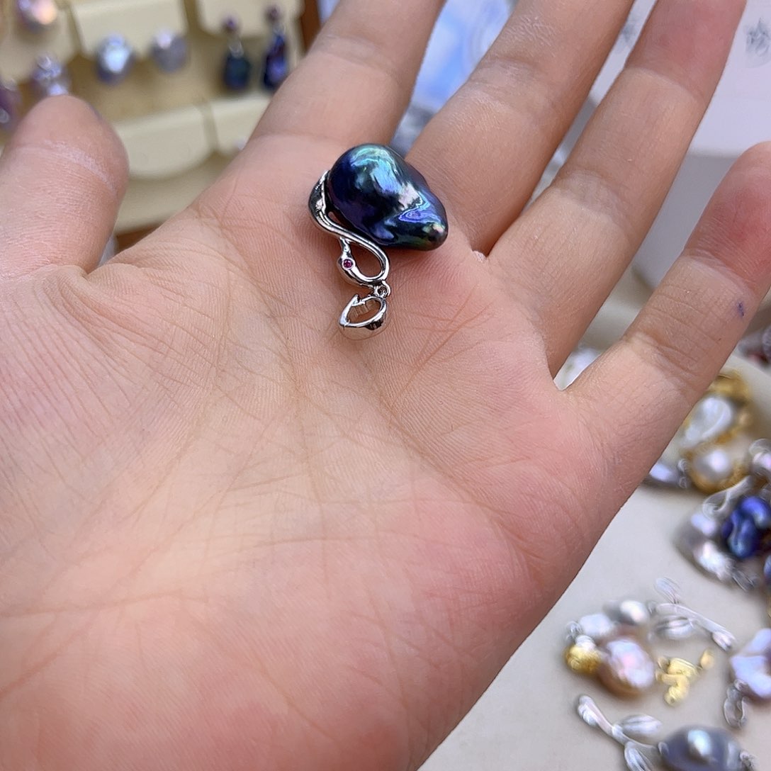 未镶嵌淡水珍珠项链定制832