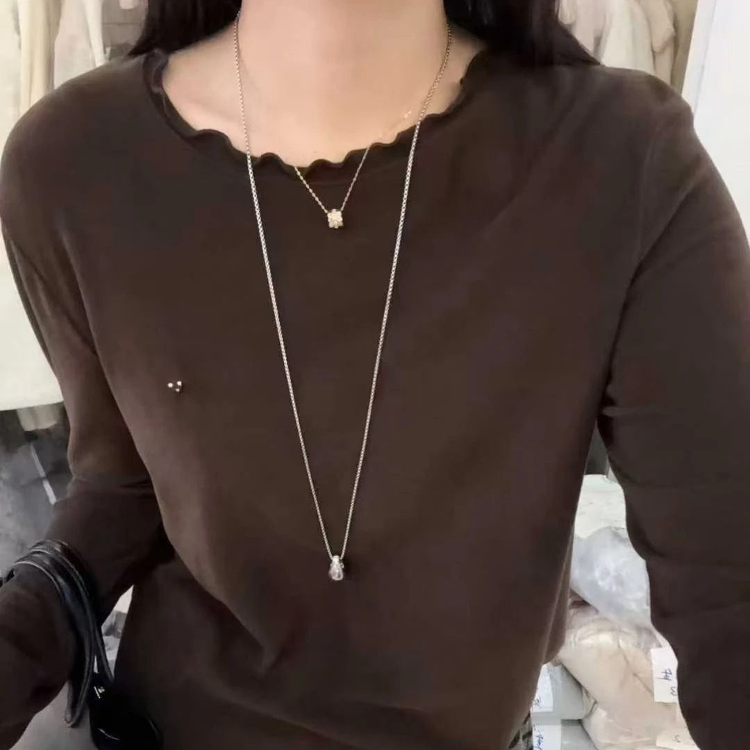 909 冬季德容木耳领打底衫